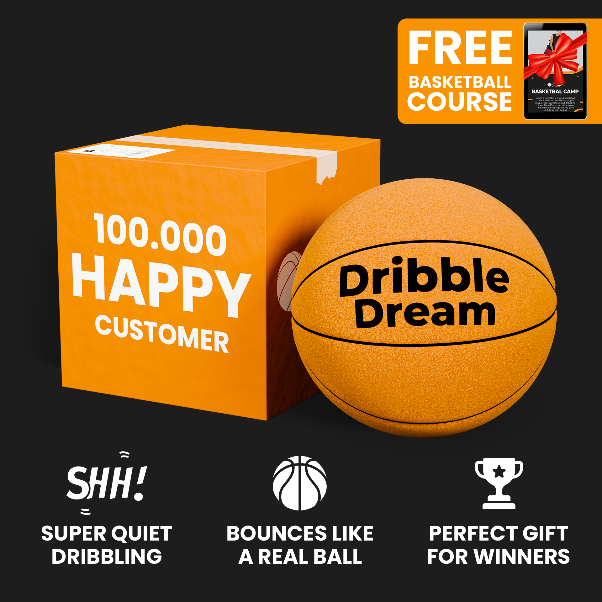 DribbleDream™ - Silent Basketball