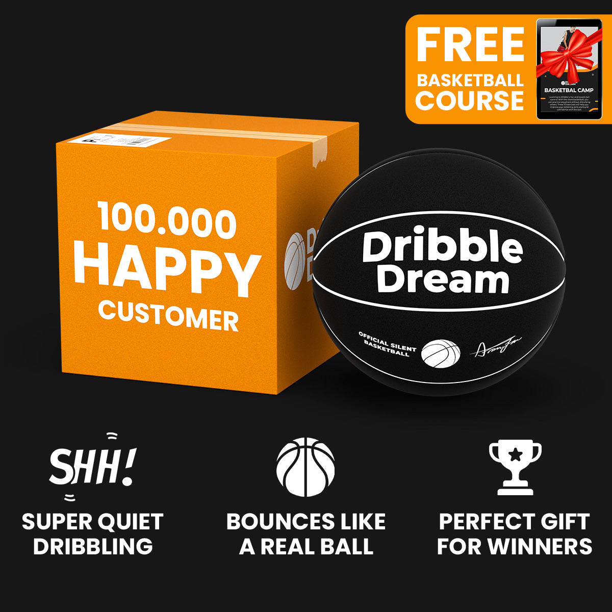 DribbleDream™ - Silent Basketball
